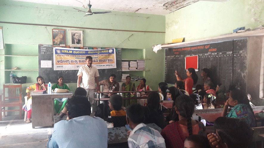 Health awareness talk in Panchayat