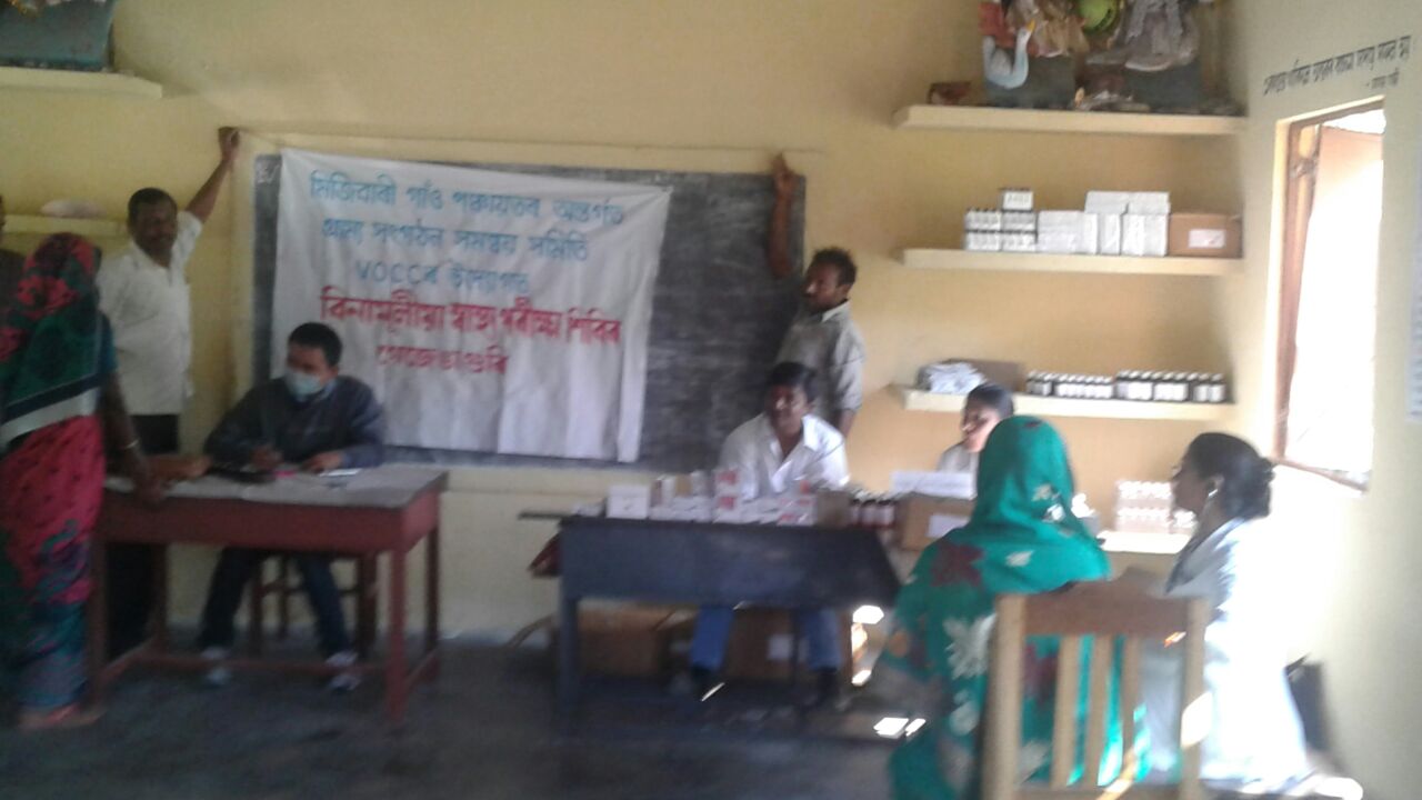 Health camp organised by VOCC in Dhekiajuli block