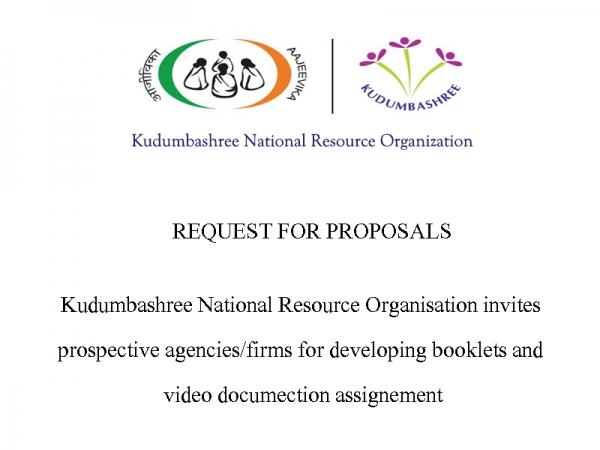 Kudumbashree NRO invites proposals for documentation project