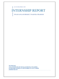 Internship Report (Food-service-enterprise_Swad-Sangam-CBO-branding)