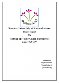 Internship Report (Setting up value chain enterprises under SVEP)